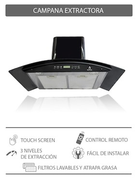 Campana de pared Supra Portofino supra de acero inoxidable