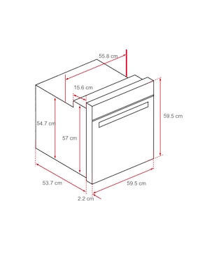 Horno eléctrico Teka HLB8510PBKMaestroPizza capacidad 70 L