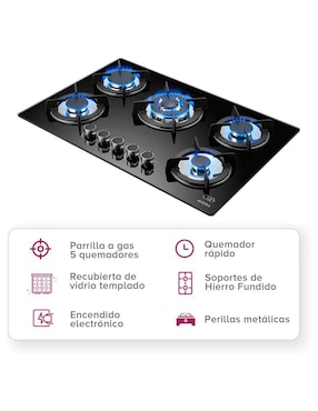 Parrilla a gas lp empotrable Avera