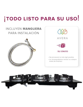 Parrilla a gas lp empotrable Avera