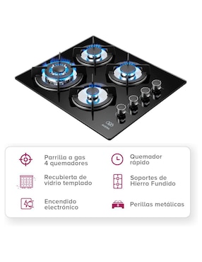 Parrilla a gas lp empotrable Avera