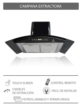 Campana de pared Supra CC-87-SKYFALL de acero inoxidable