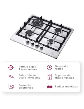 Parrilla a gas lp empotrable Avera