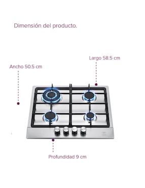 Parrilla a gas lp empotrable Avera