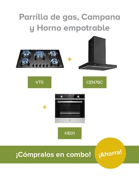 Parrilla a gas lp empotrable Avera