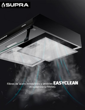 Campana de pared Supra CB-76-BLACK de acero