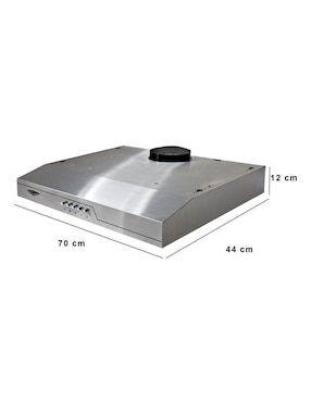 Campana de pared Gutstark mkz-campa760mgri de acero inoxidable