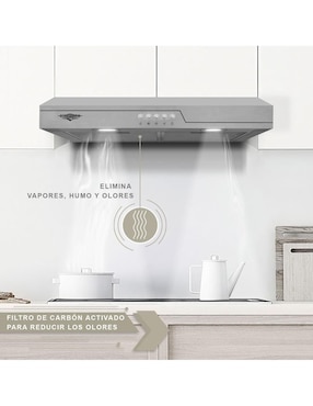 Campana de pared Gutstark MKZ-CAMPA600MNEG de acero inoxidable