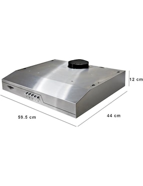 Campana de pared Gutstark MKZ-CAMPA600MNEG de acero inoxidable