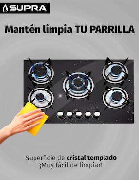 Parrilla a gas lp empotrable Supra