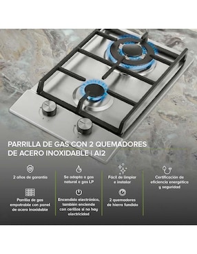 Parrilla a gas lp empotrable Avera