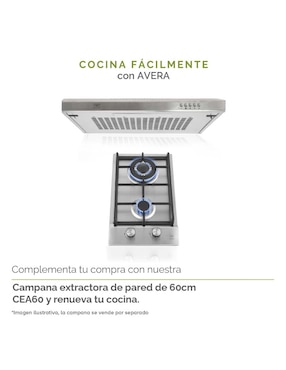 Parrilla a gas lp empotrable Avera