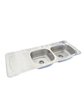 Tarja de acero inoxidable Eb Técnica con escurridor izquierdo C211N