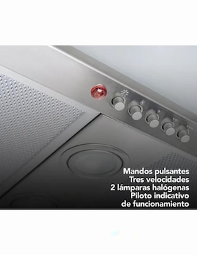 Campana plana Teka TOTAL GFH 55 INOX de acero inoxidable