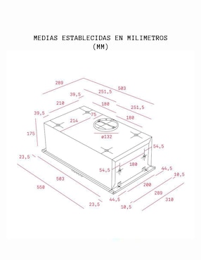 Campana plana Teka TOTAL GFH 55 INOX de acero inoxidable