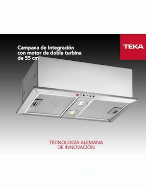 Campana plana Teka TOTAL GFH 55 INOX de acero inoxidable