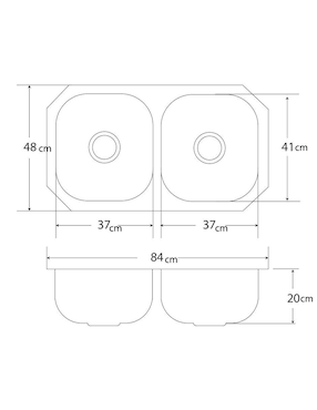 Fregadero de acero inoxidable Eb Técnica CS110