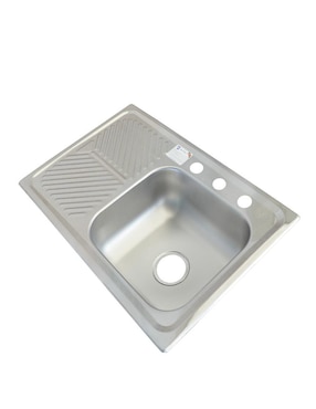 Tarja de acero inoxidable Eb Técnica con escurridor izquierdo M101