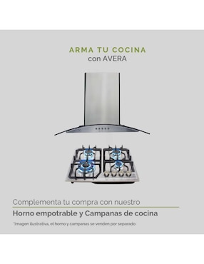 Parrilla a gas lp empotrable Avera