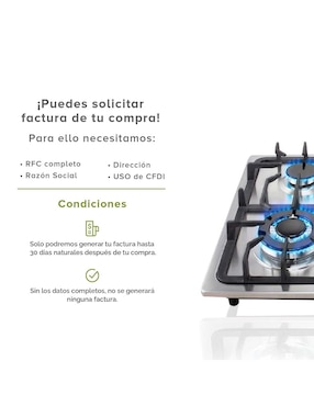 Parrilla a gas lp empotrable Avera