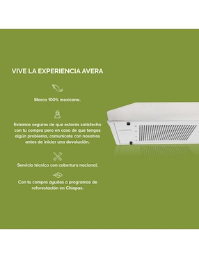 Campana de pared Avera CEA80 de acero inoxidable