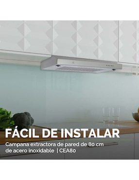 Campana de pared Avera CEA80 de acero inoxidable