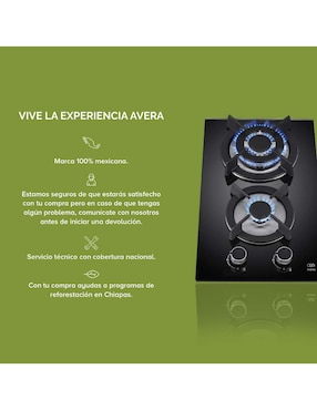 Parrilla multigas empotrable Avera