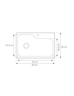 Tarja de acero inoxidable Teka con escurridor derecho TEKAWAY.DM33.22.1C