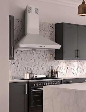 Campana de pared Sanaire GEA de acero inoxidable