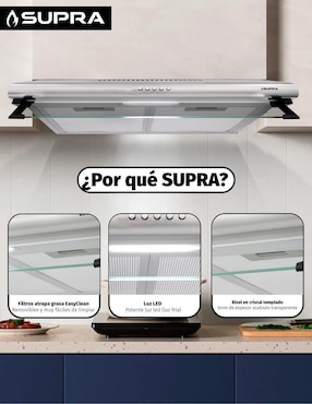 Campana de pared Supra CB-76 de acero inoxidable