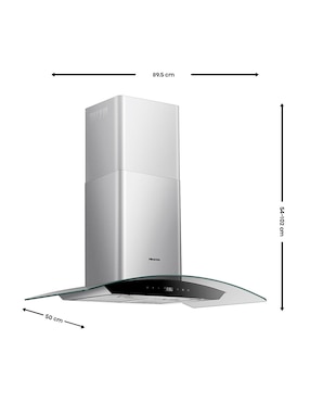 Campana de pared Hisense HHW902WS de acero inoxidable