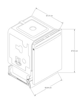 Lavavajillas de empotre Whirlpool 12 servicios WDT540HAMZ
