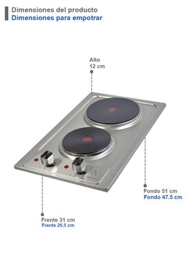 Parrilla a gas lp empotrable Supra