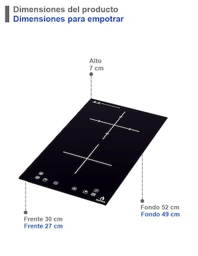 Parrilla a gas lp empotrable Supra