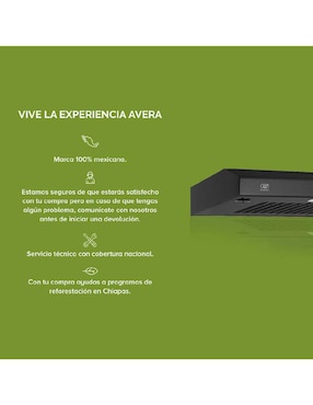 Campana de pared Avera CEA60N de acero inoxidable