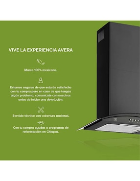 Campana de pared Avera CEV60N de acero inoxidable