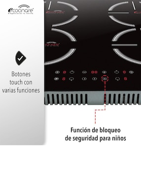 Parrilla a inducción empotrable Ecocinare