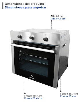 Horno eléctrico Supra Fusion 60 l