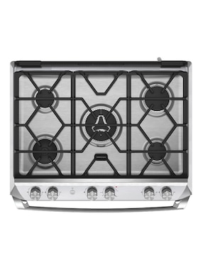 Estufa empotrable a Gas LP Io Mabe Ultimate 79.2 cm IO8061GETSS0 de 5 quemadores