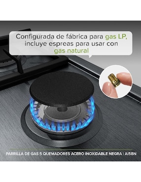 Parrilla a gas lp empotrable Avera