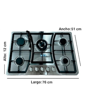 Parrilla Shorbull acero 5q de acero inoxidable