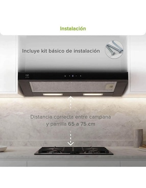 Campana de pared Avera CED60T de acero inoxidable