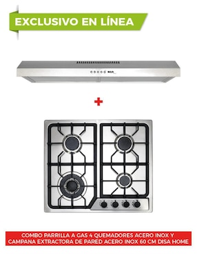 Parrilla a gas lp empotrable Disa Home