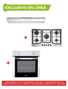 Parrilla a gas lp empotrable Disa Home