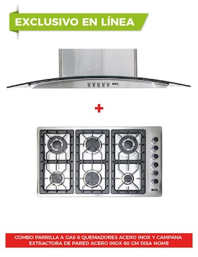 Parrilla a gas lp empotrable Disa Home