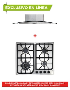 Parrilla a gas lp empotrable Disa Home