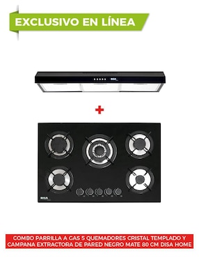 Parrilla a gas lp empotrable Disa Home