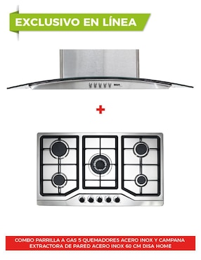 Parrilla a gas lp empotrable Disa Home
