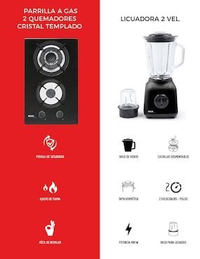 Parrilla a gas lp empotrable Disa Home
