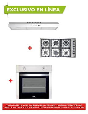 Parrilla a gas lp empotrable Disa Home